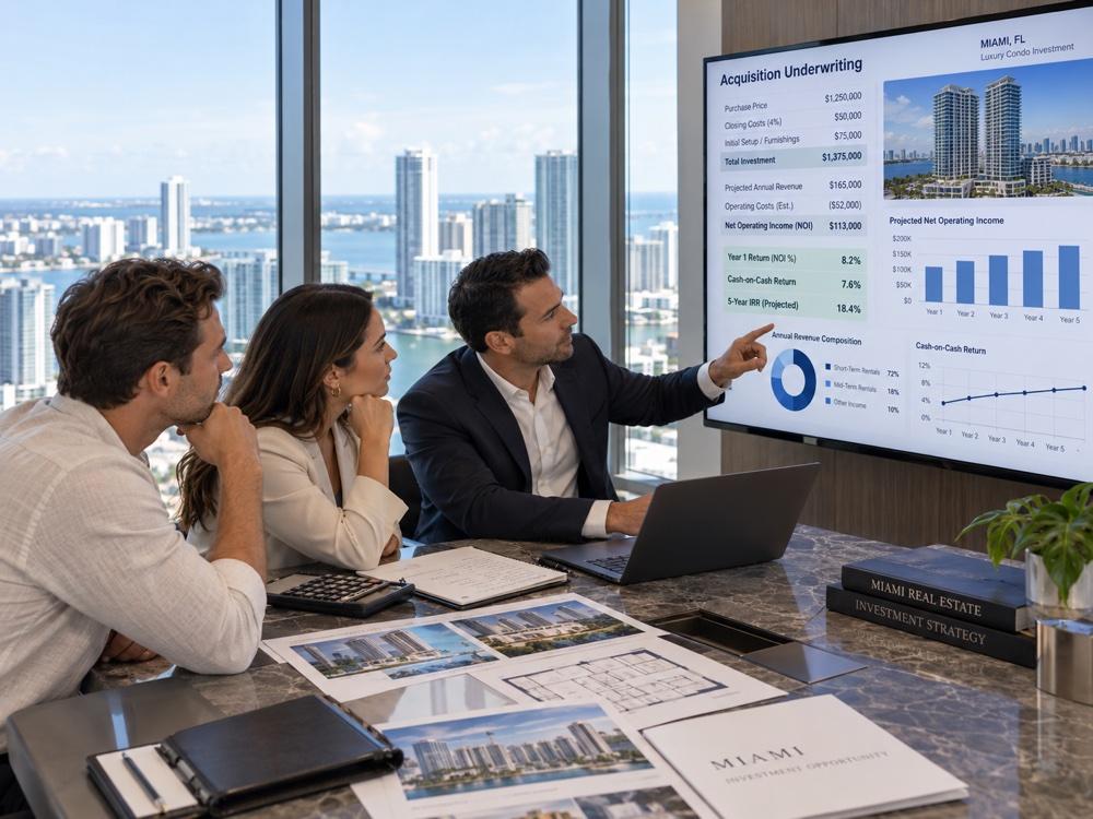 Property investment analysis with clients